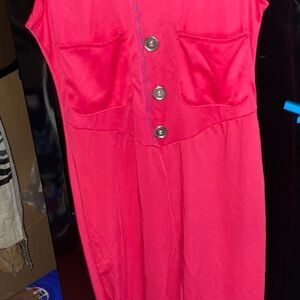 Barbie Hot Pink Button-Up Flair bottoms Costume